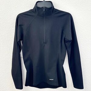 Patagonia Women's Performance Baselayer Zip-Neck Pullover (Black/S)